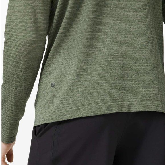Lululemon Mens Metal Vent Tech 1/2 Zip 2.0 Wave Fade Rosemary Green/Spruce L - Picture 5 of 15